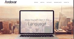 Desktop Screenshot of andovar.com